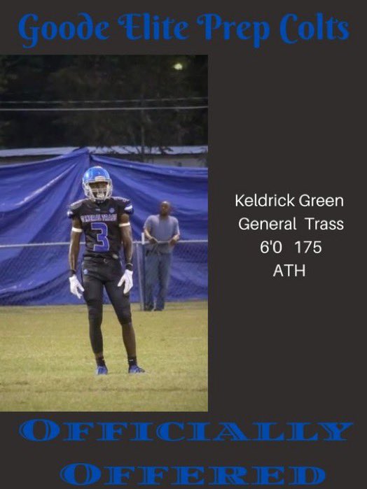 #AGTG I am extremely blessed to say I have received my 2nd offer from @GoodeElitePrep thank you coach <a href="/marqucee/">Marqucee D Richardson</a> <a href="/RecruitLouisian/">Recruit Louisiana™️</a>