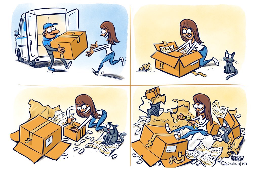 📲 Placing online order
✅ Parcel delivered
📦 Ending up with big carton boxes &amp; plastic wraps

Sounds familiar?

Let’s change this!

New rules to end wasteful packaging &amp; clarify which plastics are truly 🌍 friendly

⌚️+/- 14:15 with @TimmermansEU

audiovisual.ec.europa.eu/en/ebs/1/20221…