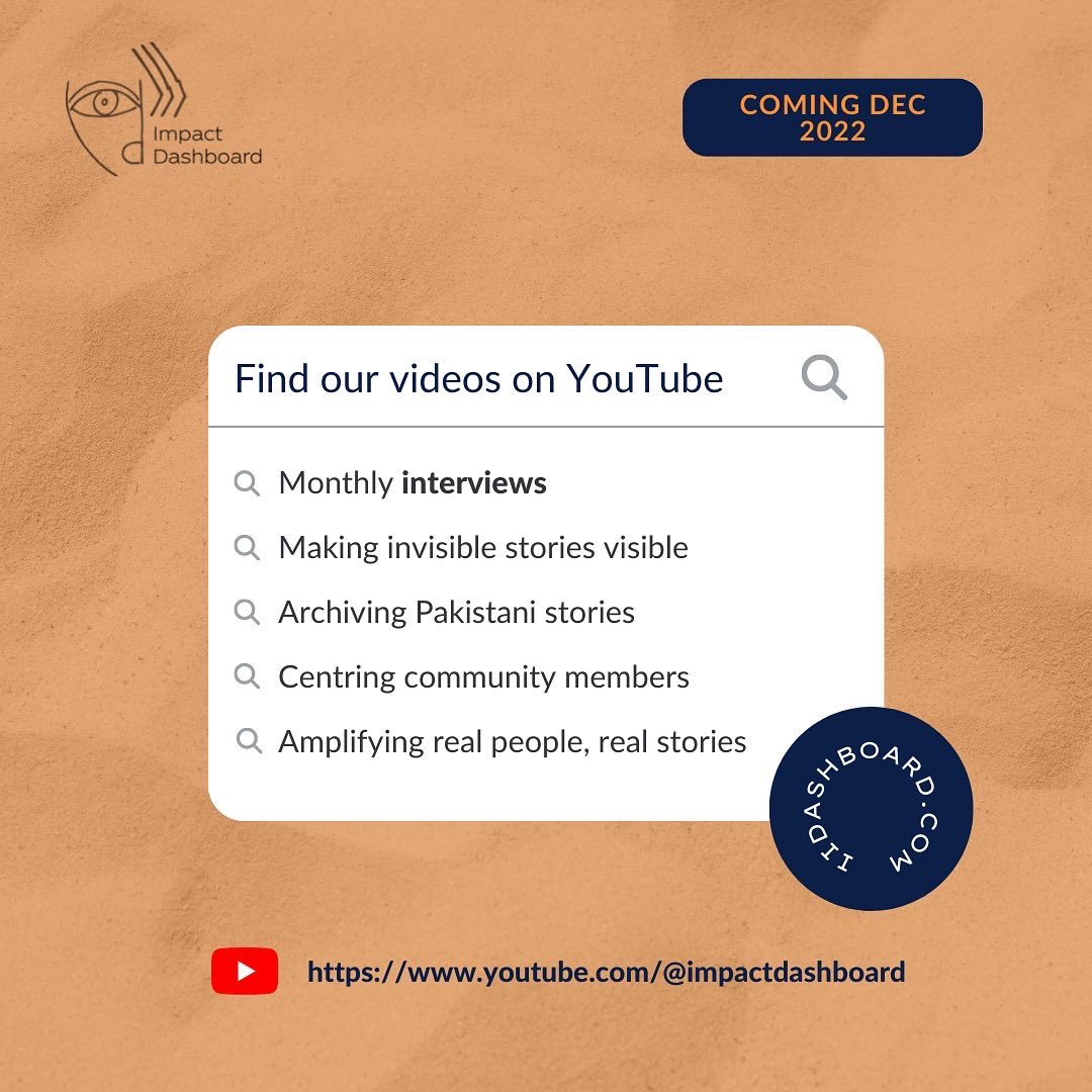 ImpactDashboard's tweet photo. 🎥 The Impact Dashboard Docu-Series is coming soon! 

🗓 Starting in December 2022, we will be posting monthly interviews with members of our  society whose stories are often overlooked or ignored in dominant discourse. 

📌 Interviewee Recruitment Google form linked in our bio! https://t.co/K77us9Tqbv