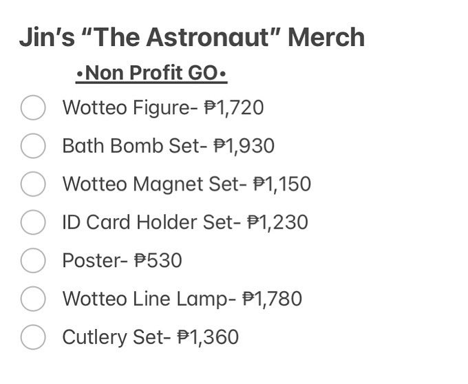 chingusbliss's tweet photo. “The Astronaut” Official Merch
•Non Profit GO•

•50% DP; Remaining Balance on Dec. 20
•Release Date: Feb 14,2023
•Normal ETA

#btsjin #wotteo #astronautph #btsjinphgo #btsphgo https://t.co/CGkMef4Vpy