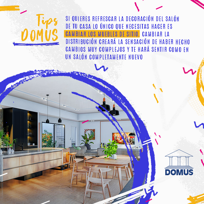 inmodomus's tweet photo. ✴️Si quieres refrescar la #decoración del #salón de tu #casa 🏠 lo único que necesitas hacer es cambiar los muebles 🛋 de sitio. Cambiar la #distribución te hará sentir como en un salón nuevo 🤩

#InmobiliariaDOMUS #TipsDOMUS #Mérida #España #decoraciónhogar #Extremadura #Montijo https://t.co/97f4zDUFUp
