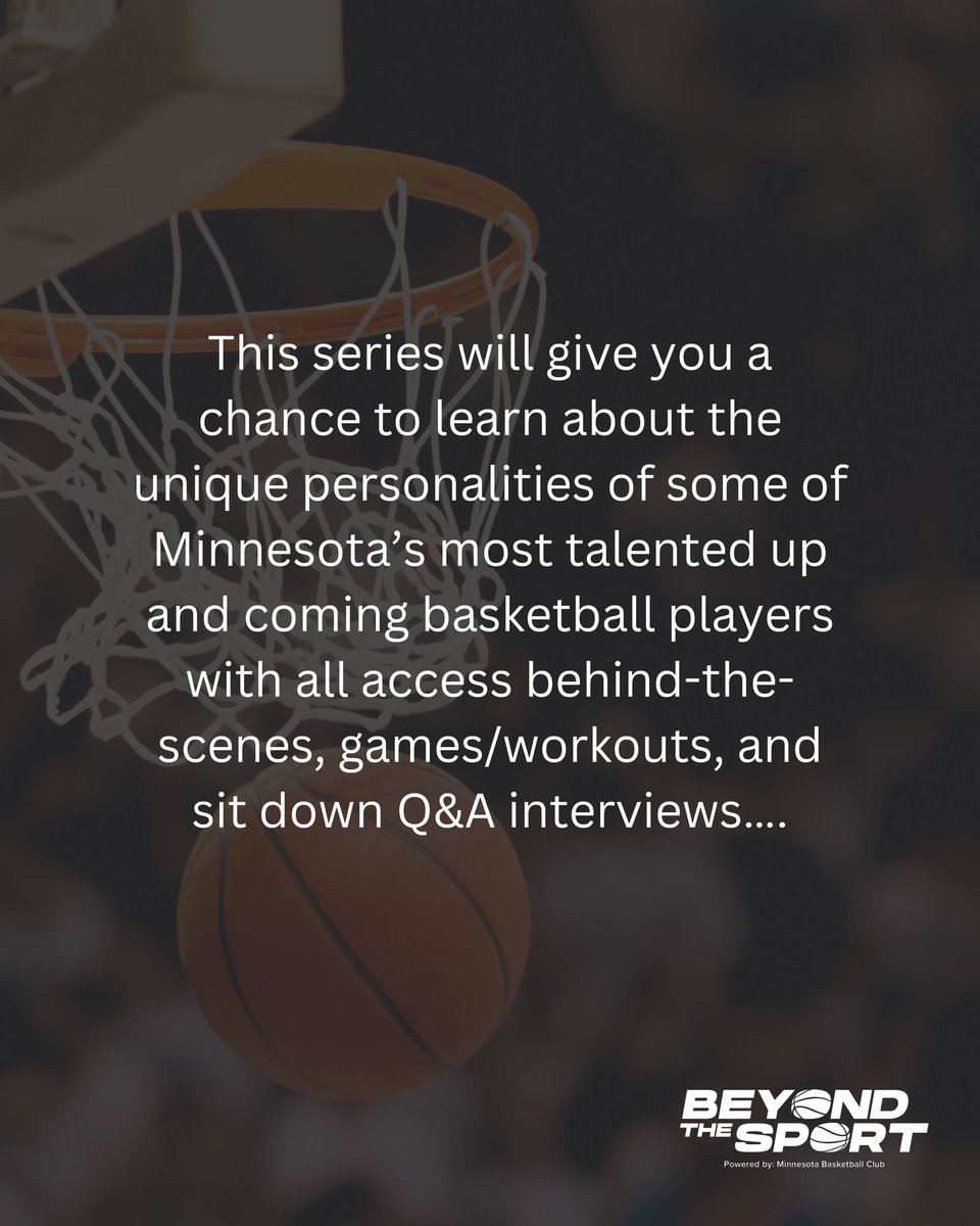 mnbasketballclb's tweet photo. We know how much you love basketball, so we’ve decided to give you a closer look into the lives of Minnesota’s top talent. https://t.co/p5uMtAdy6Y