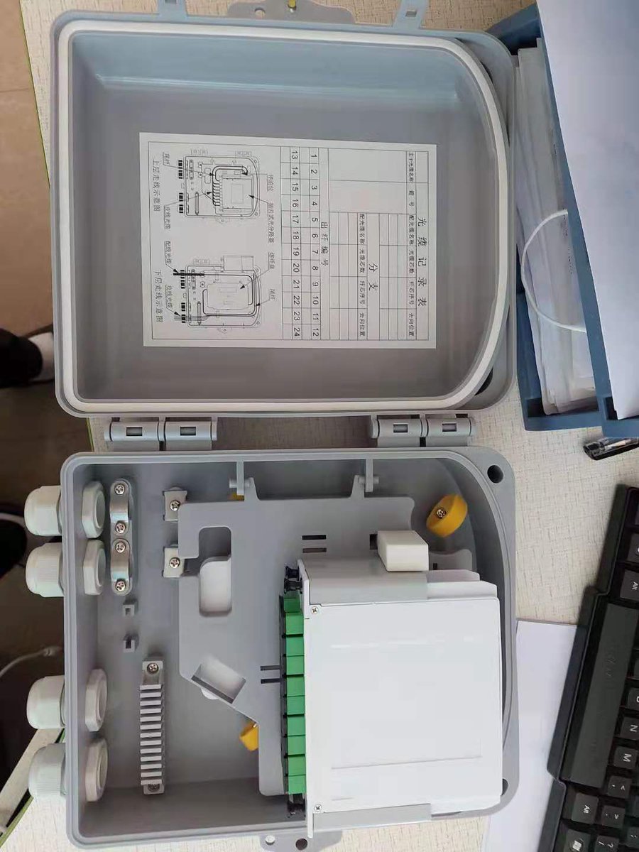 Andytangzx's tweet image. Fiber Optic Terminal box  OTB-P029, load PLC 1*8 or 1*16 splitter cassettes, ABS plastic, with 1pc OST-050 splice tray, max. 24 fibers, wall mounted or pole mounted.
Contact Whatsapp: +86 185 2020 4997  
#fiberoptic #fiberopticterminalbox #fttx #ftth
