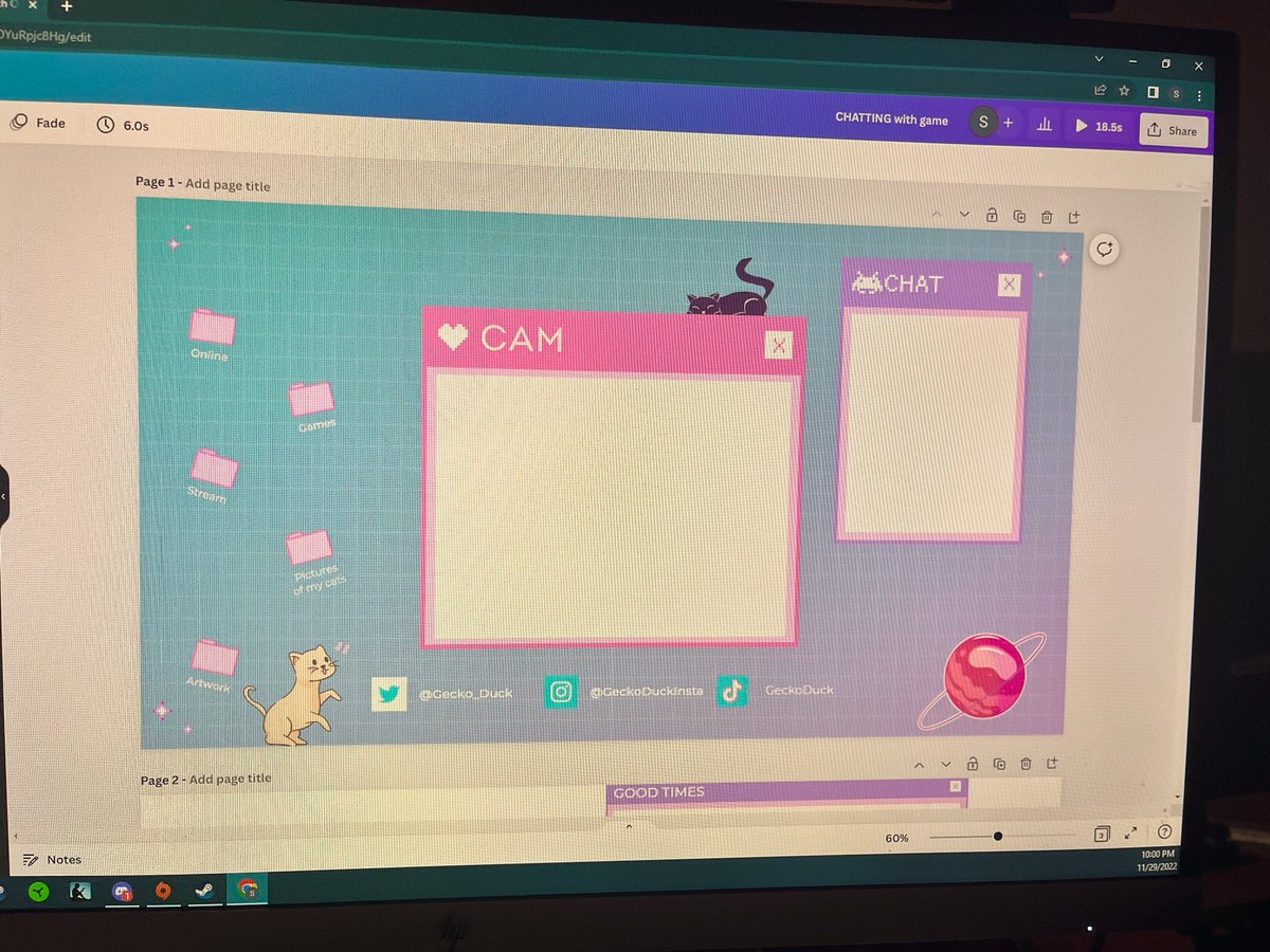 Gecko_Duck's tweet photo. Sneak peak at some of the new things coming to my #twitch this Friday! 🤫 ❤️🦎🦆
#GeckoDuck #canvadesign #twitchstreamer #smallstreamer #smallstreamercommunity #smallstreamersconnect #graphicart #streamer #artistsontwitter https://t.co/Q6jNEr1hLm