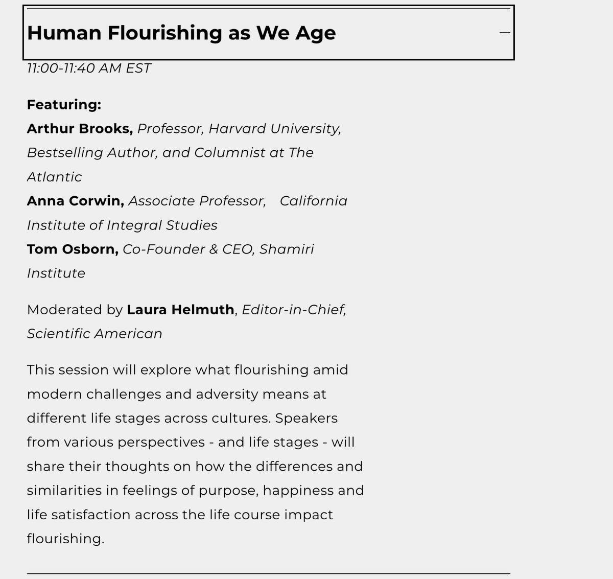 Looking forward to this conversation