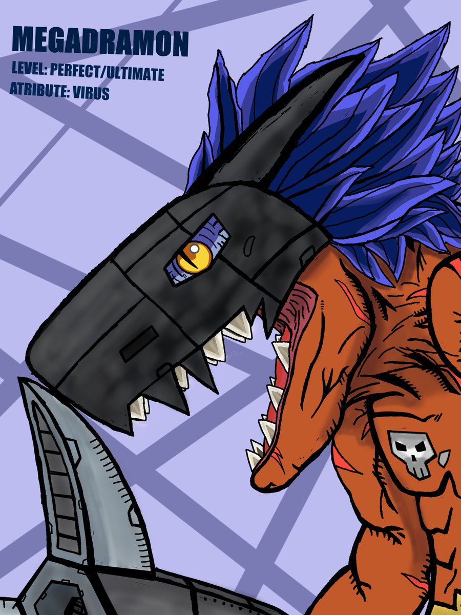 Kyrowarn's tweet image. Megadramon a favorite "perfect" Digimon #digimonfanart  #Digimon #Megadramon