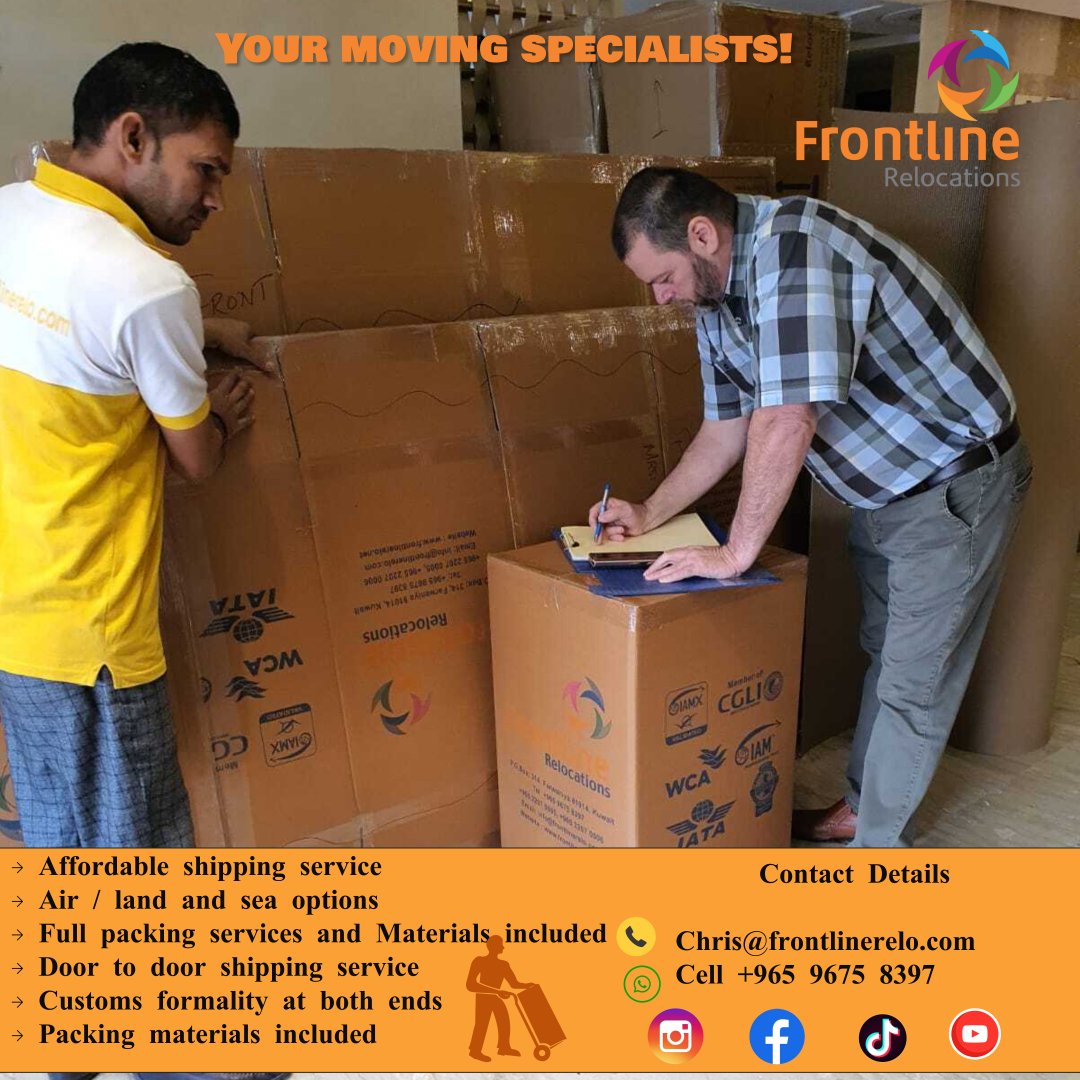 FrontlineReloc1's tweet photo. Relocation services in Kuwait 🇰🇼 https://t.co/OIhICMc5qy