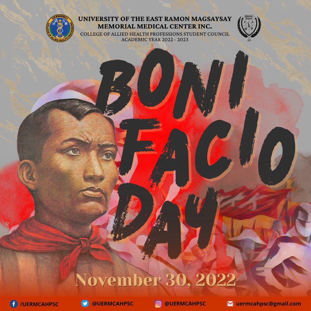 uermcahpsc's tweet photo. "Aling pag-ibig pa ang hihigit kaya sa pagkadalisay at pagkadakila gaya ng pag-ibig sa tinubuang lupa? Aling pag-ibig pa? Wala na nga. Wala." - Andres Bonifacio 

Today marks the 159th birth anniversary of Gat Andres Bonifacio, Father of the Philippine Revolution. https://t.co/ezccLisEaY