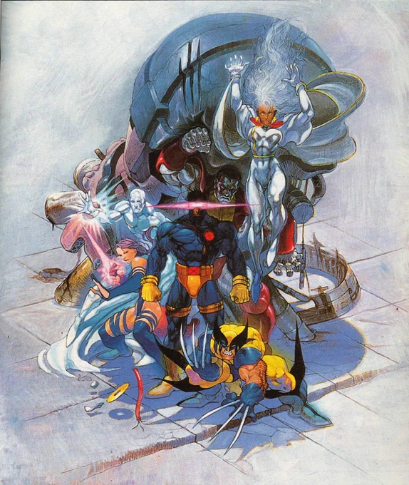 昔描いたX-MENのポスターイラストです 