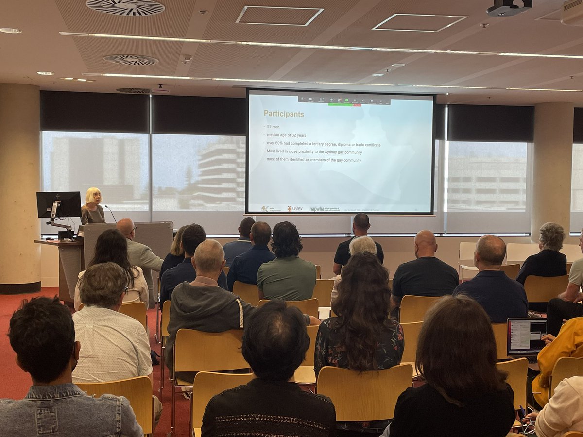 Emeritus Prof Susan Kippax shared some of the results of early seroconversion studies in which she conducted interviews with men recently diagnosed with HIV. She recalled the participants’ generosity in sharing deeply personal experiences, usually bound by feelings of love &amp; loss
