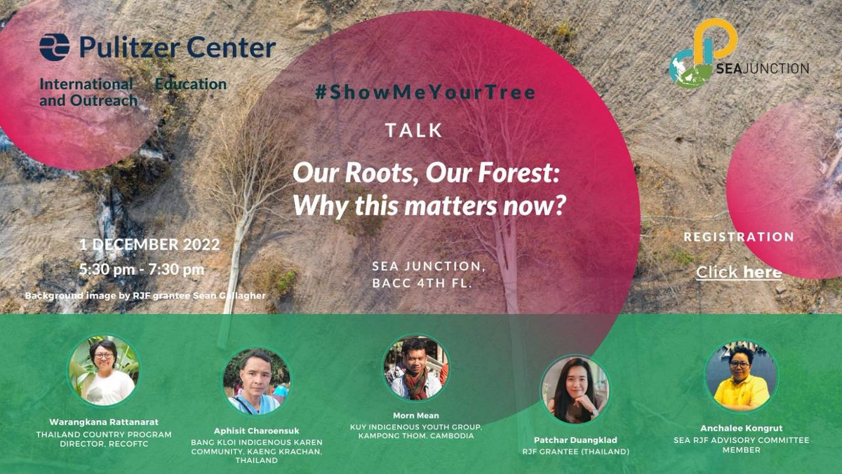 SEAJunction's tweet photo. วันพรุ่งนี้ 1 ธ.ค. 65 เวลา 17.30 น. | ขอเชิญเข้าร่วมงานเสวนาหัวข้อ “Our Roots, Our Forest: Why This Matters Now” ในวันที่ 1 ธันวาคม 2565 ณ SEA Junction ชั้น 4 หอศิลปกรุงเทพฯ เพื่อสนทนาเกี่ยวกับอดีต ปัจจุบัน และ อนาคตของป่าไม้ที่มีความสำคัญกับพวกเราทุกคน #ShowMeYourTree https://t.co/Nh03BsWQYJ