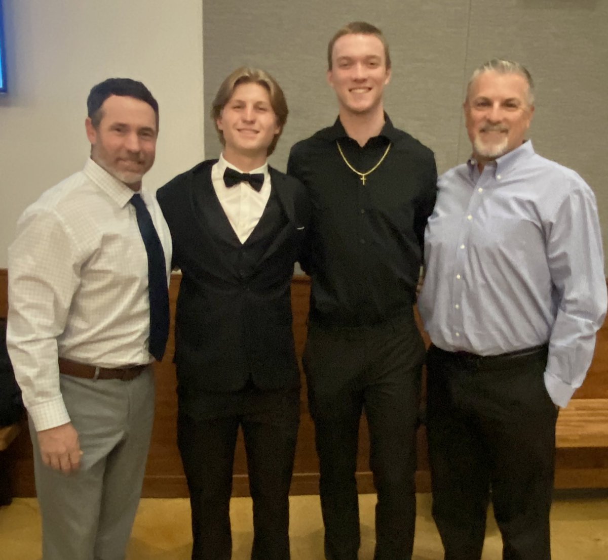 #wolfpackfam was in the house for the 2022 PPR Silver Pigskin Gala. Congratulations to Tyler Haley for being nominated for Special Teams POY! Great to see 2021 Fan Favorite Max Conaway on stage to present.
