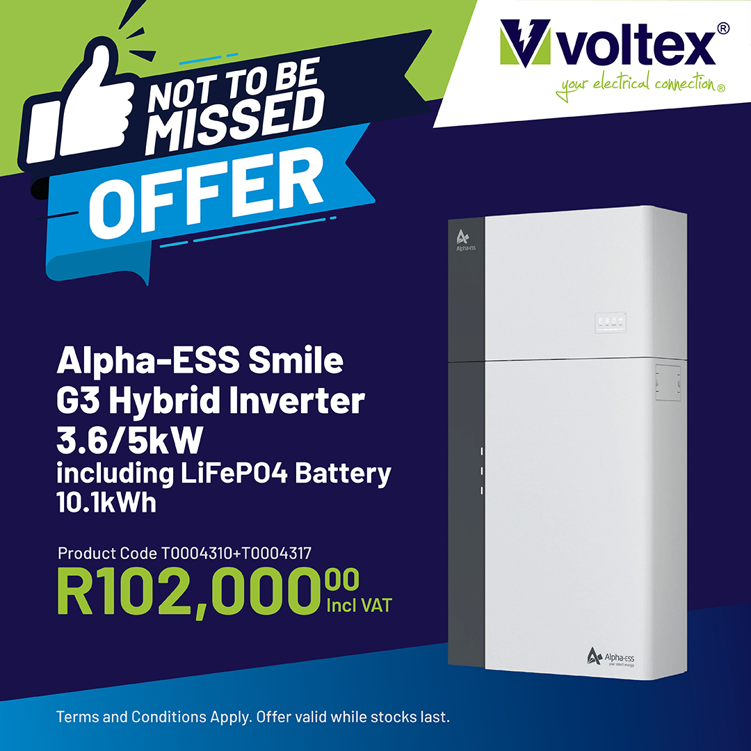 voltexsa's tweet photo. Shop this and other special online and in-store today.
Visit us now at https://t.co/GCNtCxGnES
 
#Voltex #Voltex_SA #YourElectricalConnection #VoltexFirst #Solar #Inverter #HybridInverter #Battery #LiFePO4 #LiFePO4Battery #LoadShedding https://t.co/qid0jw6jge