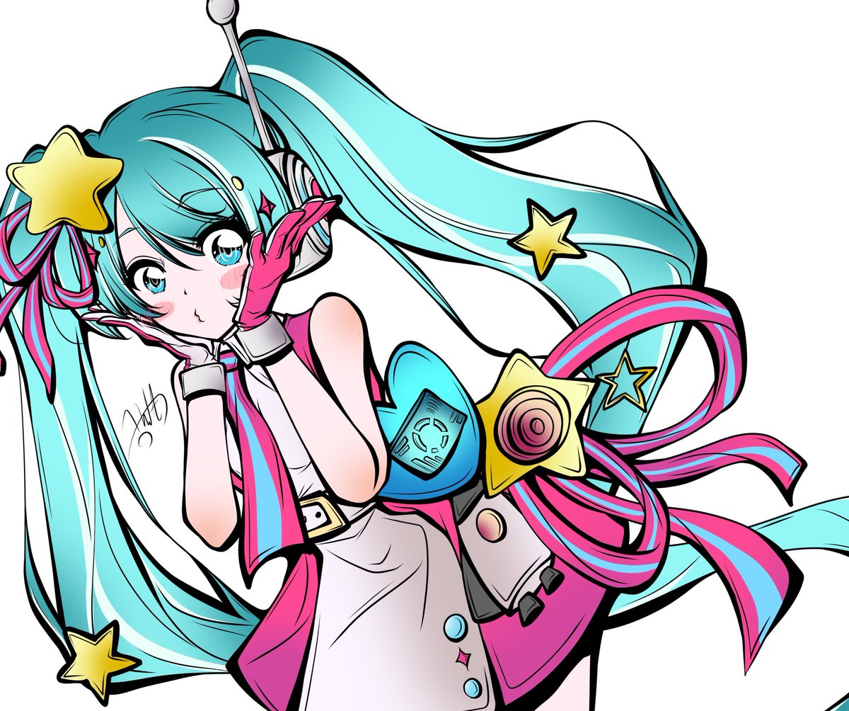 初音ミク ,magical_mirai_miku 「ミーーーーーーーーーーーーーークさん! 」|古鉄@ニコ超両日行きますのイラスト