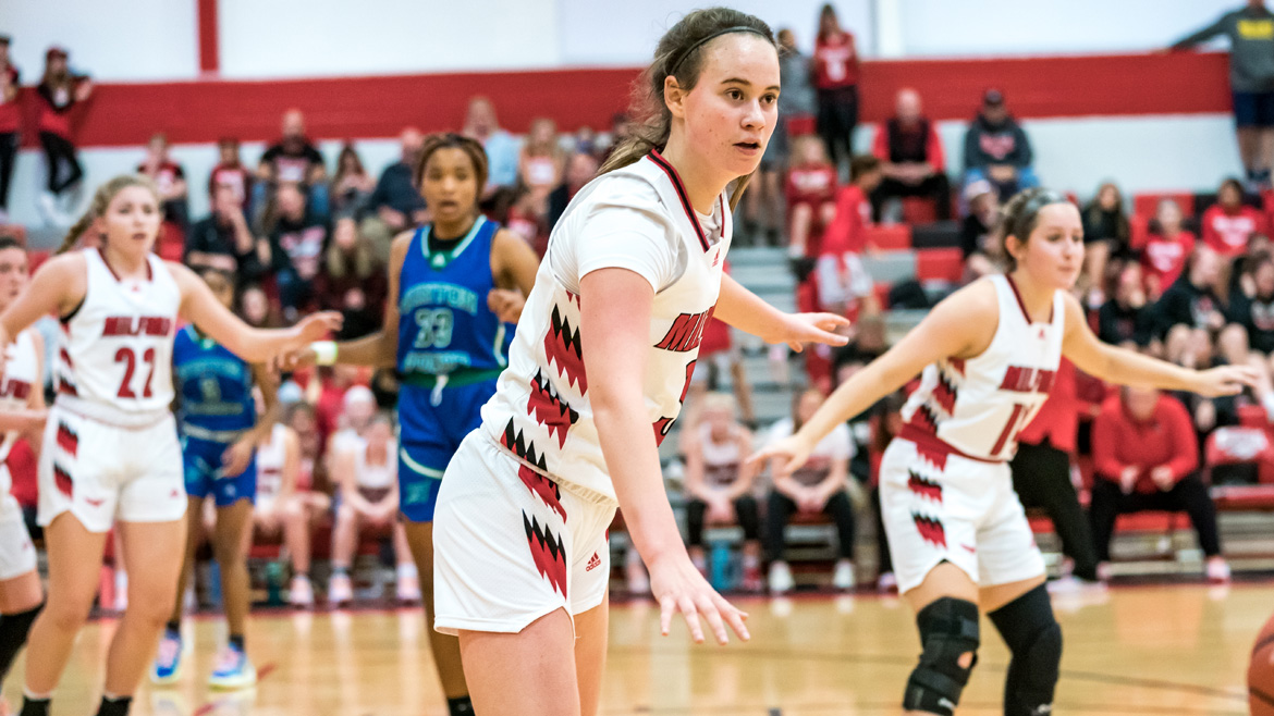 Eagle Nation; for the first time this winter, we've got an Enquirer Player of the Week nominee! Vote for <a href="/GirlsBkb/">MilfordEaglesGirlsBKB</a> senior Miah O'Toole now through 4pm Friday! buff.ly/3XGEnqt #LetMKnow