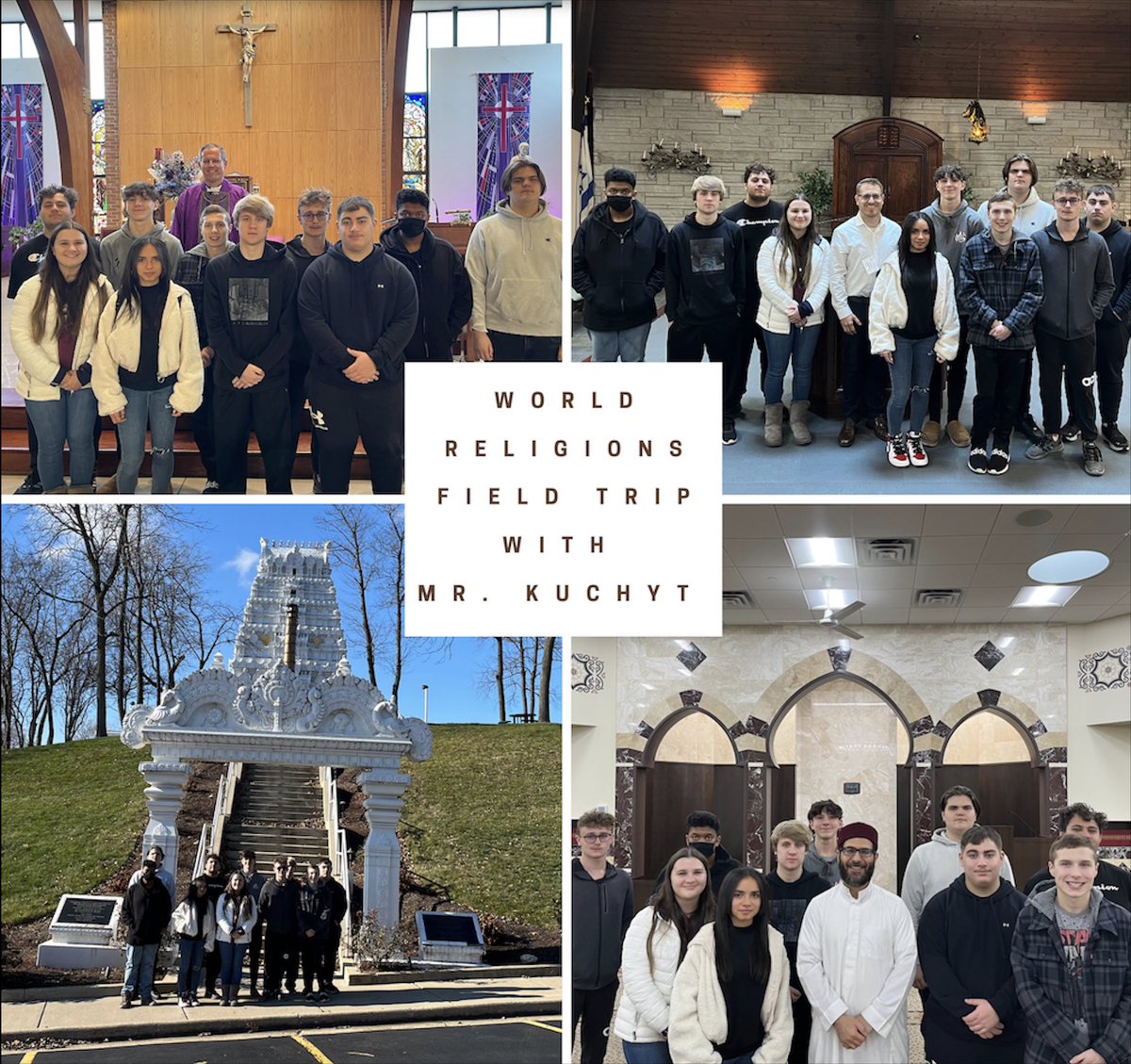 Students in my Geography class took a field trip to various houses of of worship. Truly a once in a lifetime experience #olchspride @OLCHSsocstudies