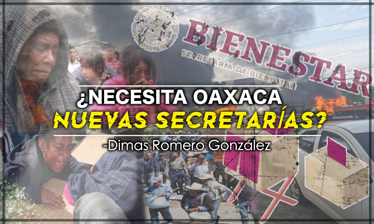 DimasRomeroGonz's tweet photo. #Opinión|¿NECESITA OAXACA NUEVAS SECRETARÍAS?

"...La inestabilidad social está latente y basta una chispa imprudente para que se encienda la inconformidad generalizada."
https://t.co/yD1SZ0zxt3 https://t.co/lwrpmm7W90