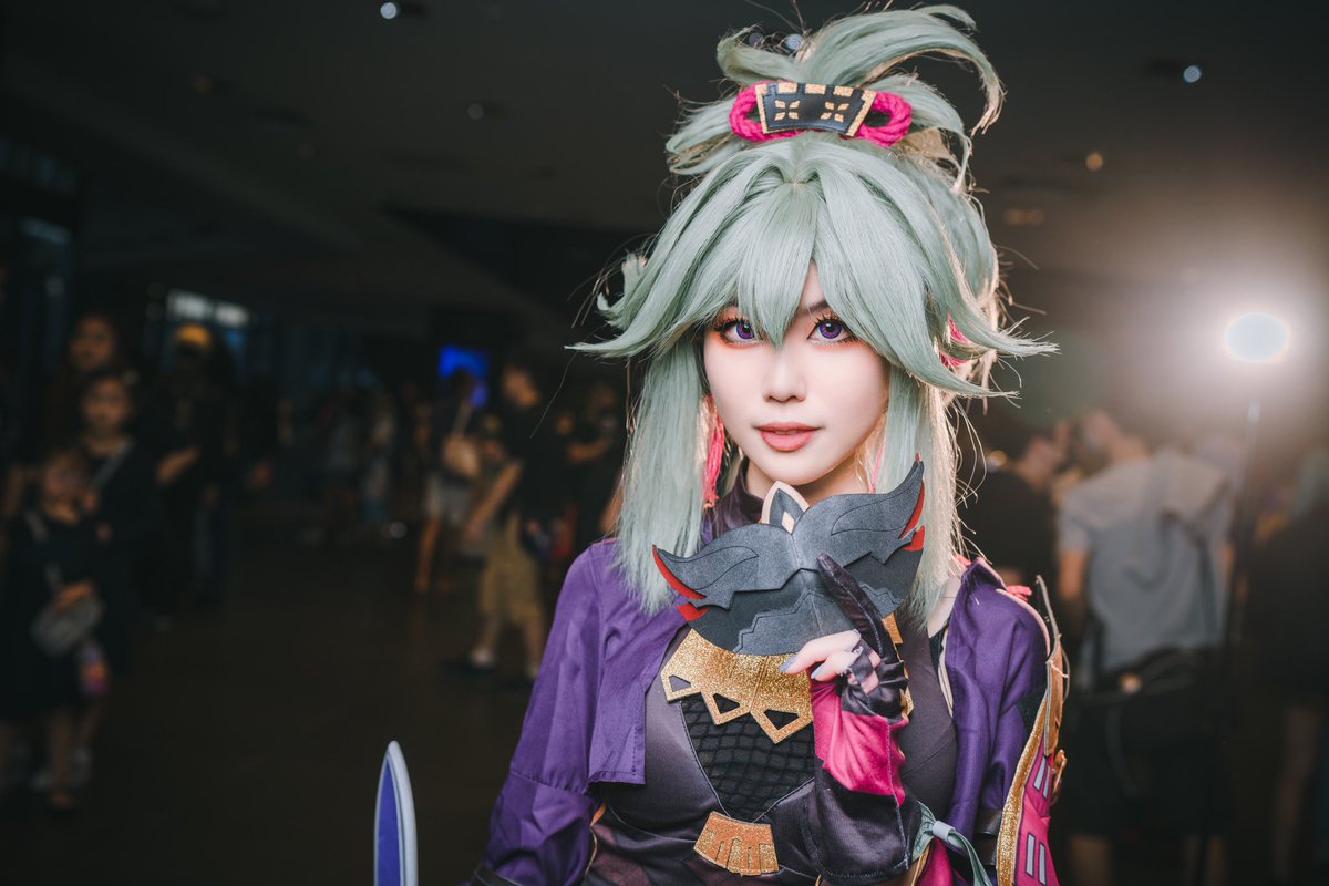 Jaylyn_shuting's tweet photo. Oh... Hey there! I’m Kuki Shinobu, deputy leader of the Arataki Gang. 
.
Me as Kuki Shinobu (Genshin) on AFA day 2 was amazing felt so comfortable being in this character and definitely had alot of fun at my first ever AFA event 🤩 #afa #GenshinImpact 
📷: star_trails_photography https://t.co/zn4B9bbpo6