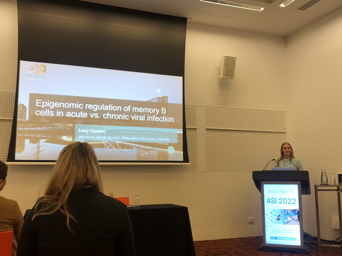 Ali Dvorscek (@ali_dvorscek) on Twitter photo Back to back from <a href="/KimLJacobson/">Kim Good-Jacobson</a> lab, Lucy Cooper <a href="/coopernatant/">Lucy Cooper</a> brilliantly describes the epigenomic regulation of memory B cells, and the difference in acute vs chronic viral infection <a href="/ASImmunology/">Australian and New Zealand Society for Immunology</a> #ASI2022MEL Back to back from <a href="/KimLJacobson/">Kim Good-Jacobson</a> lab, Lucy Cooper <a href="/coopernatant/">Lucy Cooper</a> brilliantly describes the epigenomic regulation of memory B cells, and the difference in acute vs chronic viral infection <a href="/ASImmunology/">Australian and New Zealand Society for Immunology</a> #ASI2022MEL