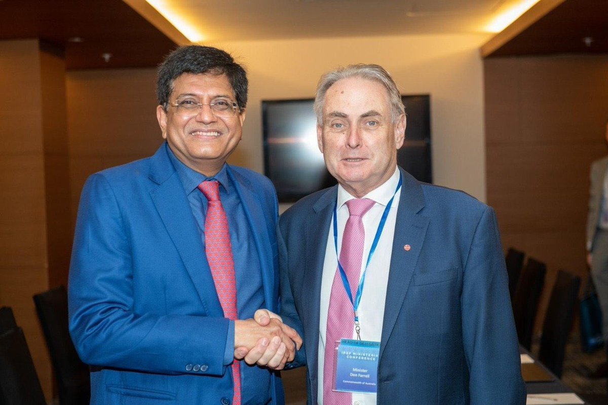 AusHCIndia's tweet photo. The date is set! The 🇦🇺🇮🇳 Economic Cooperation and Trade Agreement will enter into force on 29 December, delivering new market access opportunities for both countries &amp; securing the 🇦🇺🇮🇳 friendship in the decades to come.
Media Release 🔗 https://t.co/6w0ElxPXll #IndAusECTA (1/2) https://t.co/MTYkgqUuFh