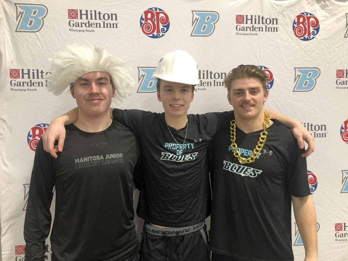 BluesWpg's tweet photo. Matt McLeod, Jackson McLeod, Matt Schulmeister with the nods of the Game! https://t.co/KkSzHFw9ef