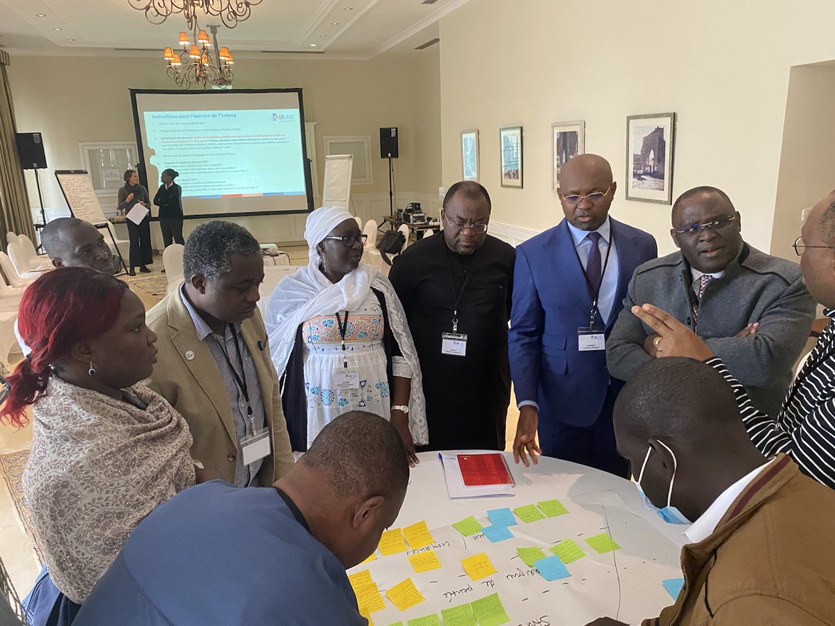P4HNetwork's tweet photo. Day 2 of the @l4uhc programme - Francophone Africa module in Tunis: Cameroon team on the « iceberg » practice
#UHC #P4HNetwork https://t.co/OhR0F8uVqe