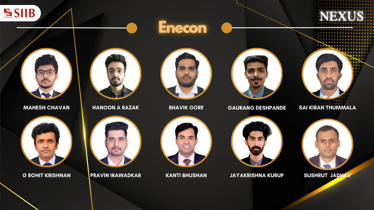 SIIBTweets's tweet photo. SIIB is pleased to introduce the ENECon.SIIB committee for the 2021-2023 batch. It is the premier body for managing energy and environmental issues, with a focus on cutting-edge green technologies and sustainable development goals.
@symbiosistweets
#SIIB #MBA #Pune #enecon #team https://t.co/ASfqR6dBjP