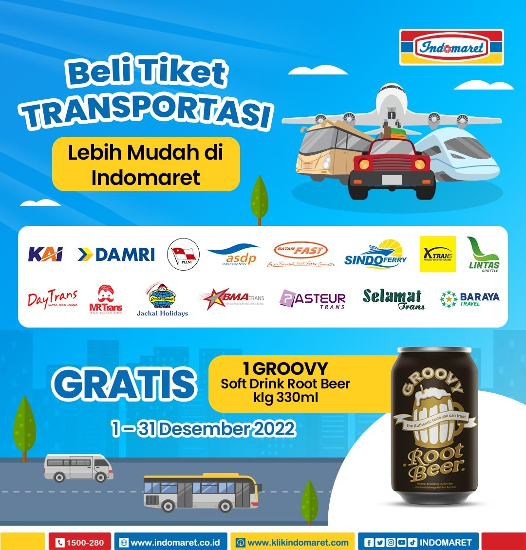 Indomaret on Twitter "Beli tiket transportasi lebih mudah di Indomaret