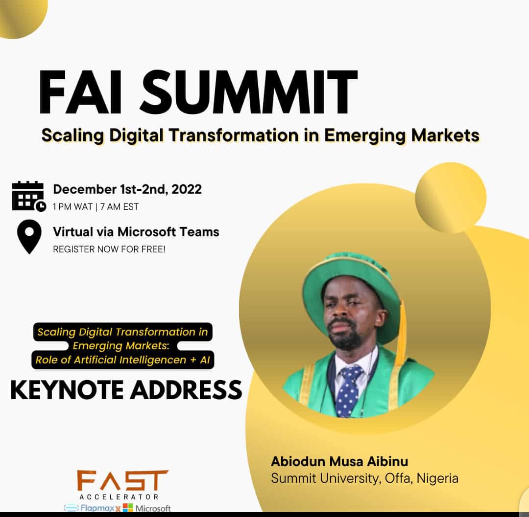 KemPatriot's tweet photo. Tireless Vice Chancellor of @SummitUniOffa @maibinu will be at the official launch of Africa's 1st Humanoid Robot & these other events in the coming days.
#SUNoffa offers the best Education with a tilt to entrepreneurship in our NUC accredited courses.
Enrol Today!
#KemTwits https://t.co/ypoO1NVktY