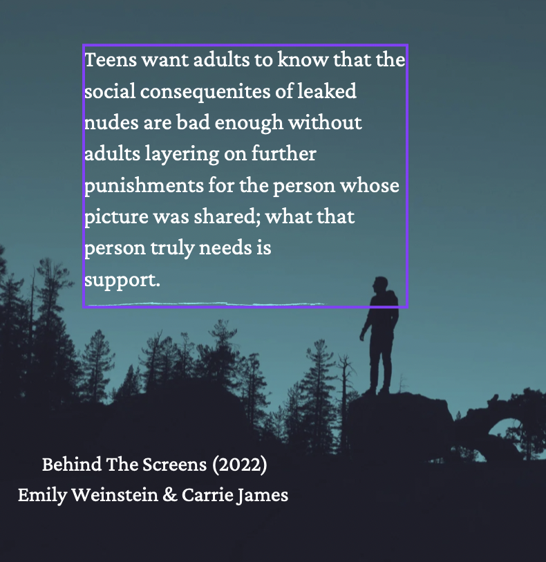 Deividperez98's tweet photo. Helping them in the time where they are at there most vulnerable can be a step to understanding and support them. #csumbls350 #inspire #parents @carrie_james @em_weinstein https://t.co/Wg2msVzBok