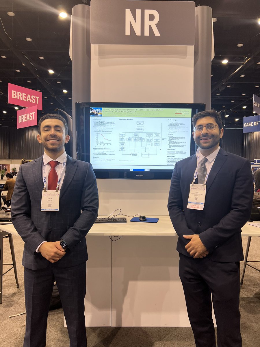 RSNA 2022 has been great so far! My good friend/colleague Azad and I have been amazed by the incredible research and honored to present our projects and posters! #radres #radiology #neurorad #RSNA22