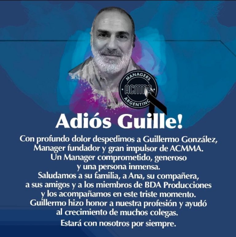 LPM!! recién me entero!😭 Gran tipo!! no se que le pasó, lamento muchísimo su pronta partida, mis condolencias a su compañera, sus amigos y sus familiares. Triste noticia😢 Hermoso recuerdos del <a href="/Cosquin_Rock/">Cosquín Rock</a> <a href="/LaVela_Oficial/">La Vela Puerca</a> Argentina y Miami. Se te va a extrañar