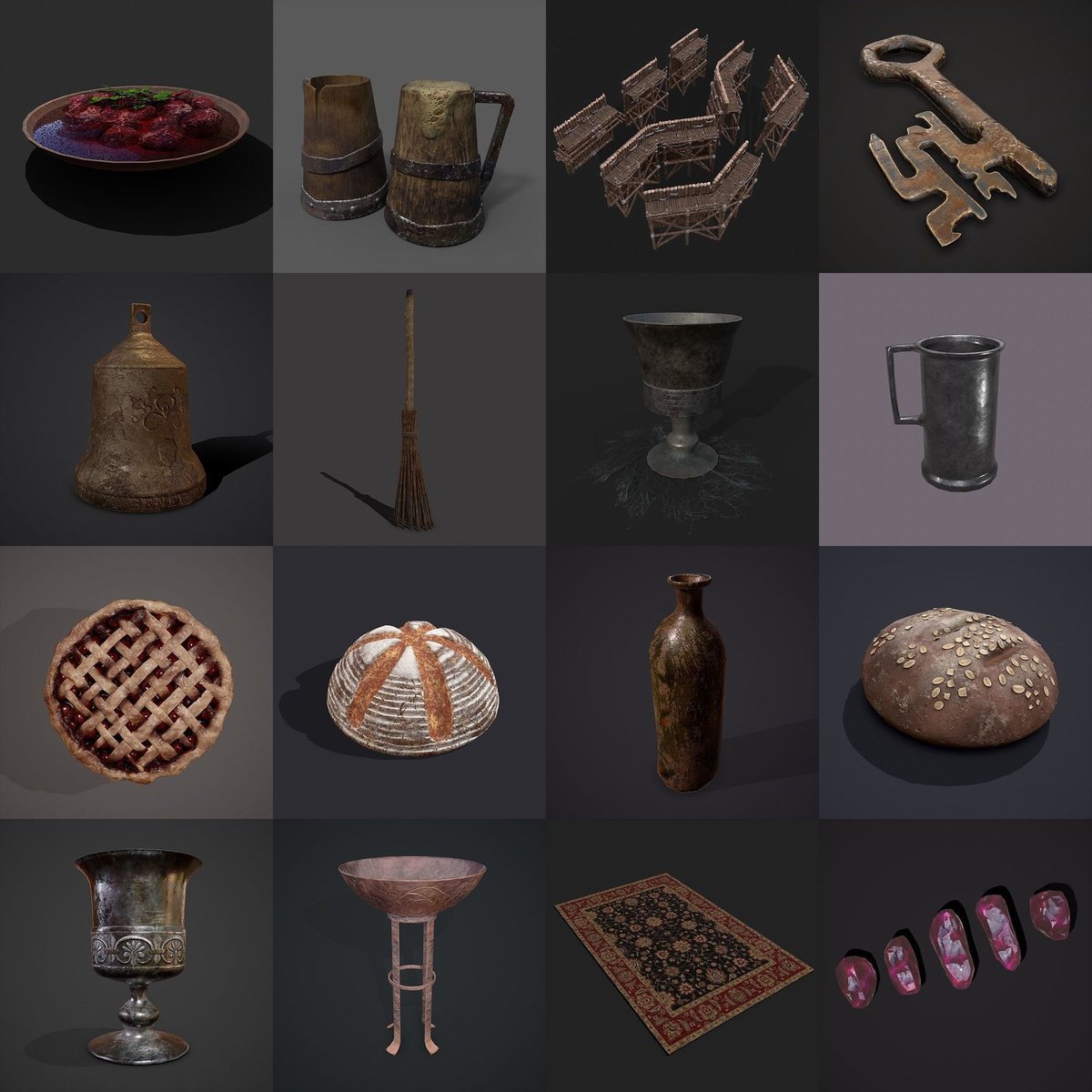GetdeadE's tweet photo. 750 Medieval Props Pack Buy it here: https://t.co/cyYCpazspI
COUPON CODE 25% OFF : 78908C2A5D5E
#3dmodel #3dprops #medievalprops #gamedev #cgtrader #UnrealEngine #zbrush #SubstancePainter #lowpoly #highquality #pbr #unity #b3d #cg #cgassets #vr #vrassets #SALE #gamedeveloper #3d https://t.co/Hr6RR56dXi