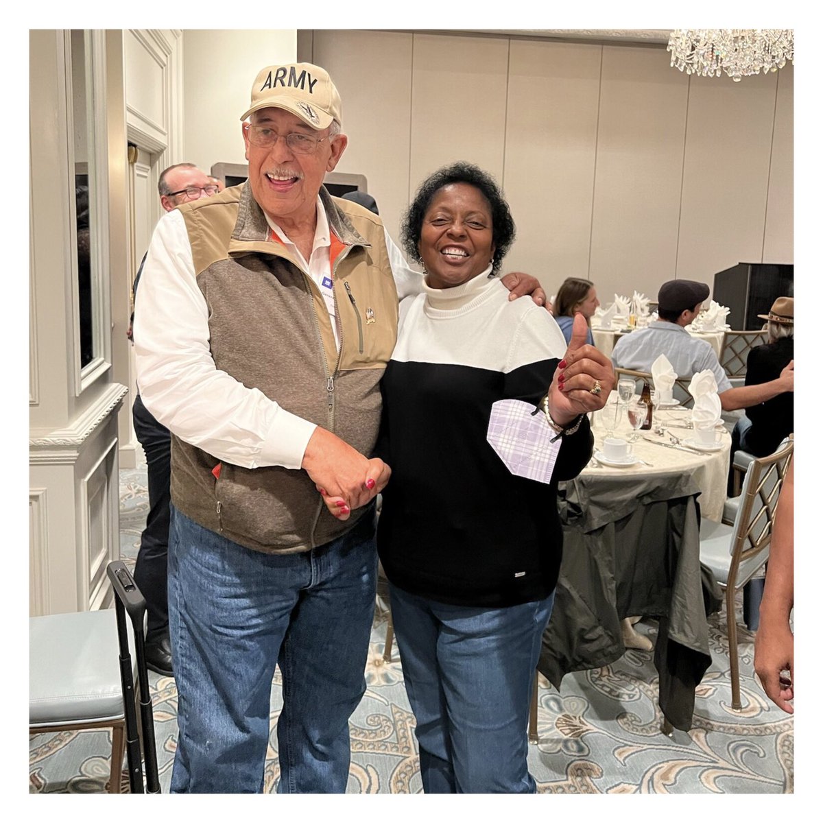 risestjames's tweet photo. General Russel Honore' and Ms. Sharon Lavigne at the National Landowners Conference 2022 #ServantLeadership #RISEStJames #RememberAndReclaim @ltgrusselhonore https://t.co/E2IDd8O34x