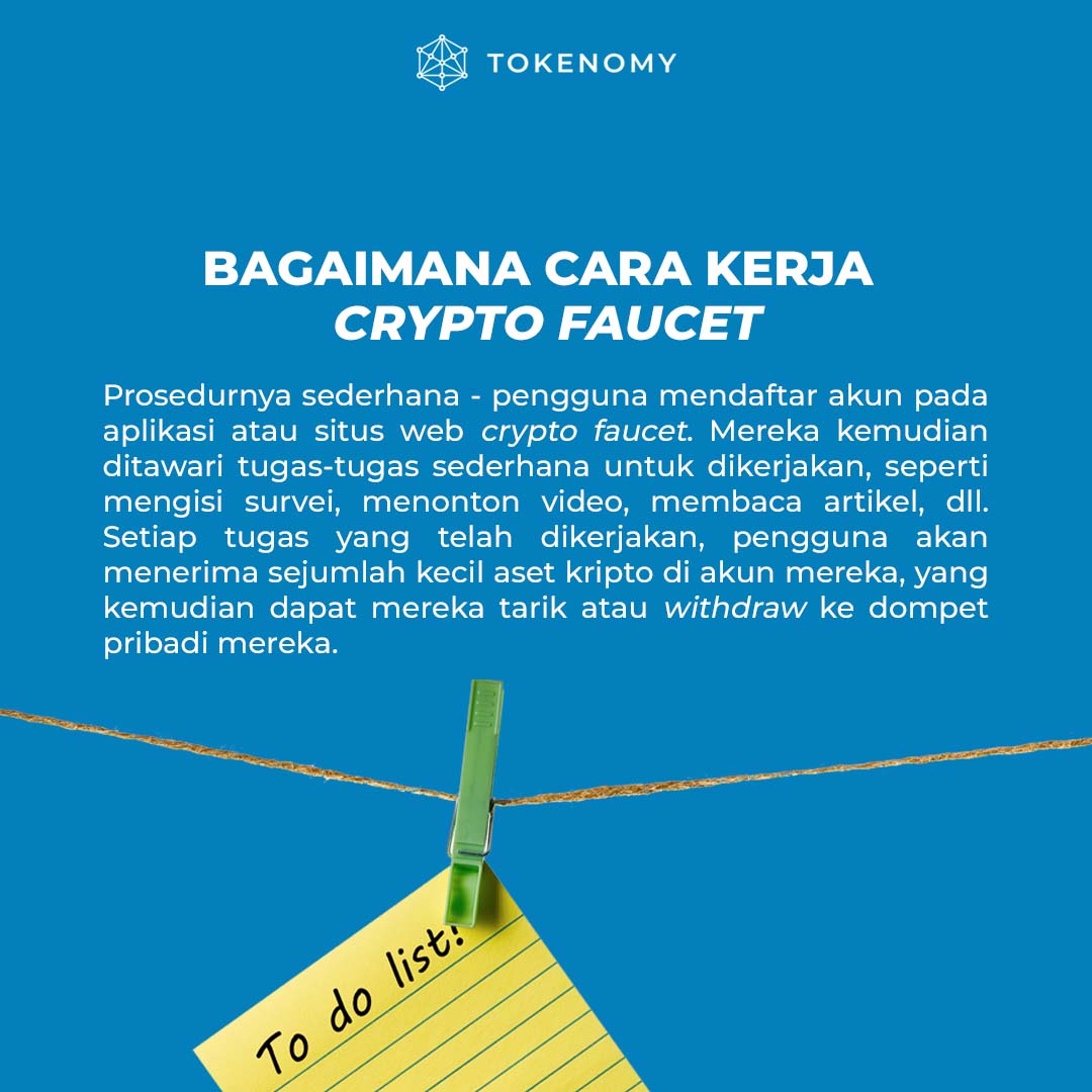 Tokenomy_id's tweet photo. #Cryptofaucet mendistribusikan #kripto gratis kepada pengguna sebagai #hadiah untuk penyelesaian tugas. Apakah Anda akan mencoba menggunakannya? #asetkripto #hadiahkripto #bitcoinfaucets #ethereumfaucets #BTC #ETH https://t.co/88b2QopWcr