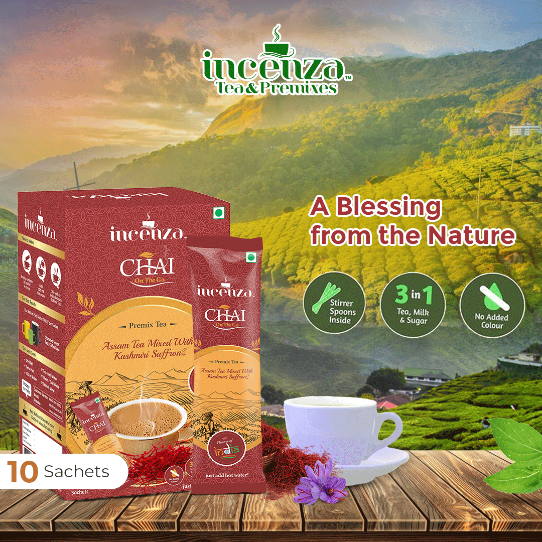 IncenzaOfficial's tweet photo. #Incenza #KashmiriSaffron premix brings the aroma of #Kashmir and is ready in a minute. One just needs to add hot water and get a hot cup of the most wonderful beverage instantly.
#IncenzaChai #CupfulOfLove❤️ #saffron #saffrontea #saffronoriginal saffronkashmir #instanttea https://t.co/sfIQayb0GL