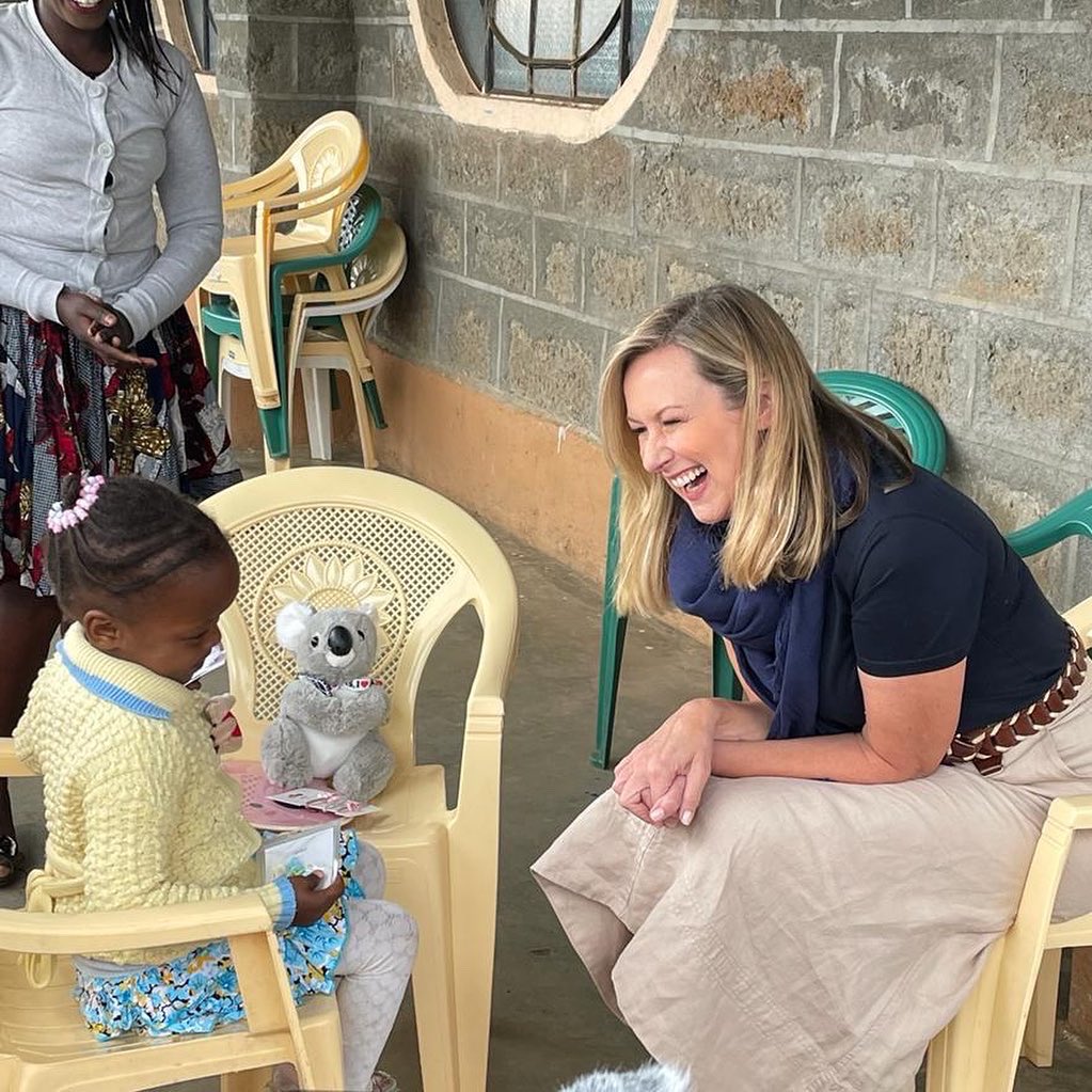 Bridget ❤️ This gorgeous 4yo girl is our @WorldVisionAus sponsor child in Kenya. Meeting her filled my heart & her mum and I were both in tears Sponsorship ensures she & so many children in her community have access to education, health services & clean water