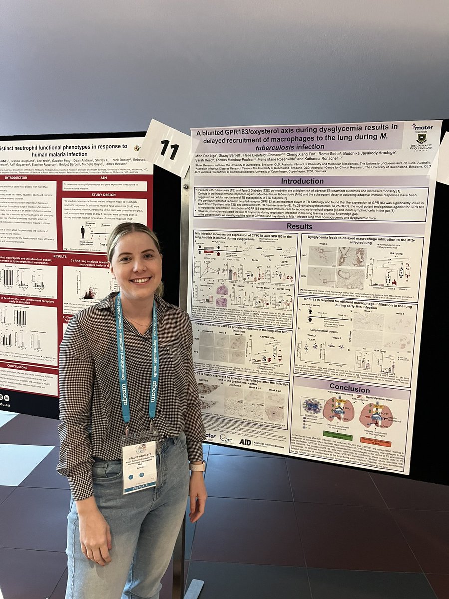 Cheng xiang foo (@chengxiangfoo) on Twitter photo Come visit <a href="/BartlettSR1/">Stacey Bartlett</a> today at poster #10 to find out more about the role of #oxysterols in #TB infections! #ASI2022MEL <a href="/ASImmunology/">Australian and New Zealand Society for Immunology</a> Come visit <a href="/BartlettSR1/">Stacey Bartlett</a> today at poster #10 to find out more about the role of #oxysterols in #TB infections! #ASI2022MEL <a href="/ASImmunology/">Australian and New Zealand Society for Immunology</a>
