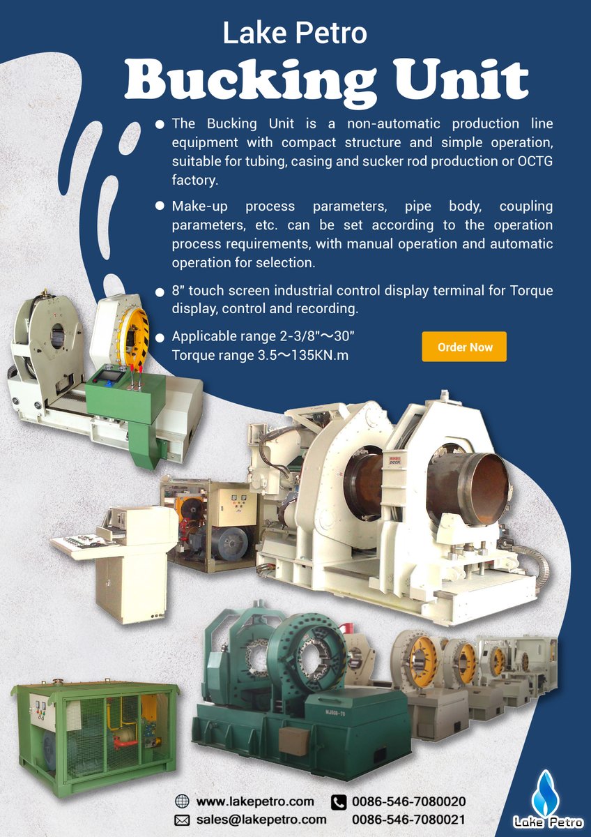LakePetro's tweet photo. Bucking Unit and Breakout Unit are not the same products, they have different usage and parameters. Look at these posters and choose which meets your demand!😃 https://t.co/jDn2tzoPhv