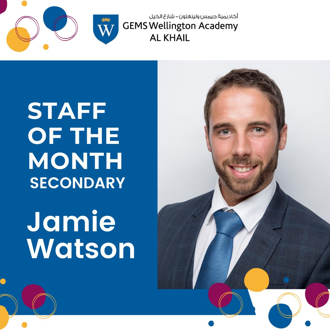 gems_khail's tweet photo. Nice work Mr Watson. Congratulations on being awarded Staff of the Month!

#WEKstaffofthemonth #TeamWEK #amazingstaff #ouracademy #GEMSEducation https://t.co/TI0bSoSa9Z