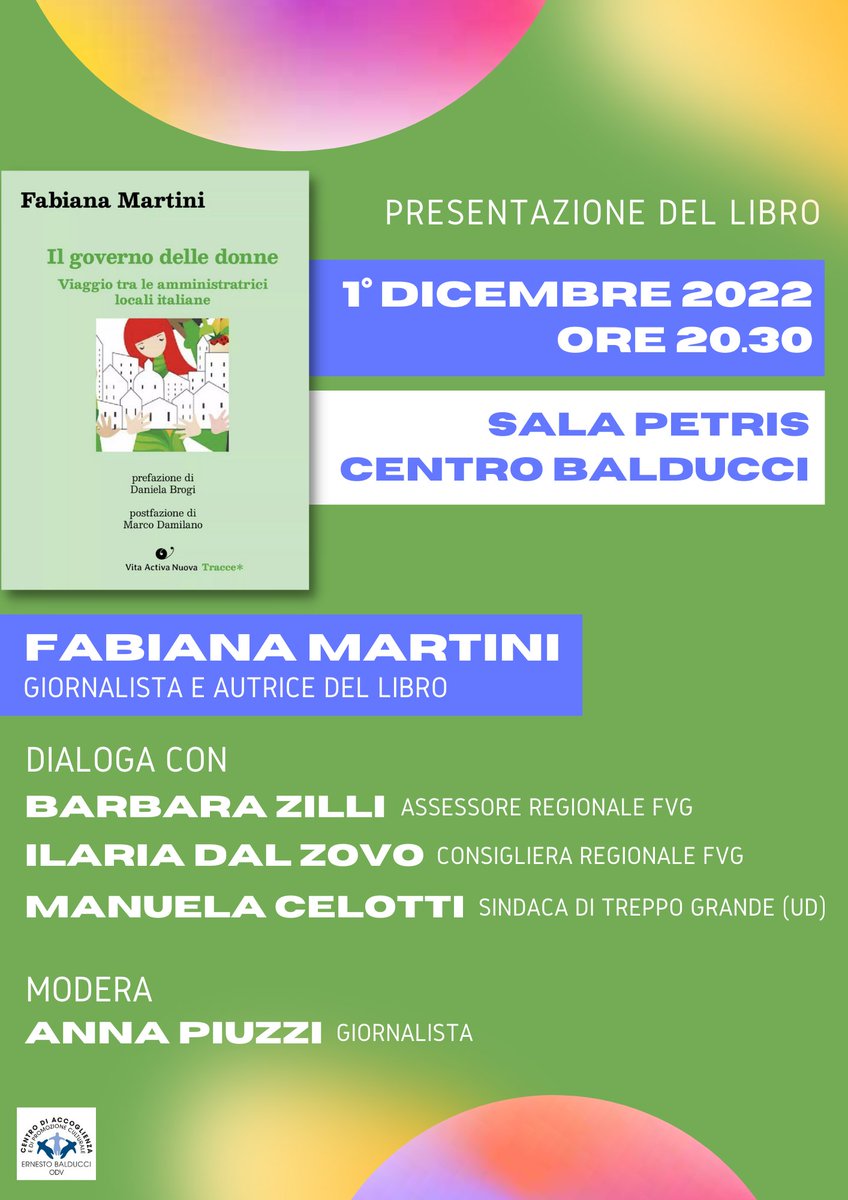 "A 76 anni dal primo voto delle italiane e dal decreto che ne ha sancito l'eleggibilità, in Italia solo il 15% delle città sono guidate da #donne. Che cos'è che ostacola la partecipazione femminile al #governo dei territori?" 

🗓️ Vi aspettiamo!