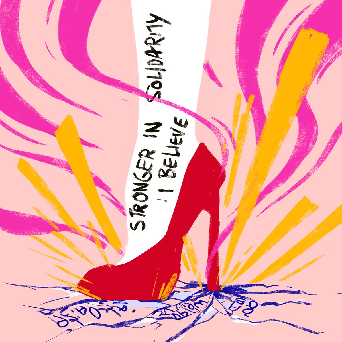 sis2sisMM's tweet photo. Solidarity Poster Art (2)
Artwork for "Stronger in Solidarity : I believe"
Artist Name : Lemon Z (IG: @ZweDraws)
#16DaysOfActivism
#EndVAW
#Solidarity
#WhatsHappeningInMyanmar
#OneDayOneVoice https://t.co/cz7WitAun3