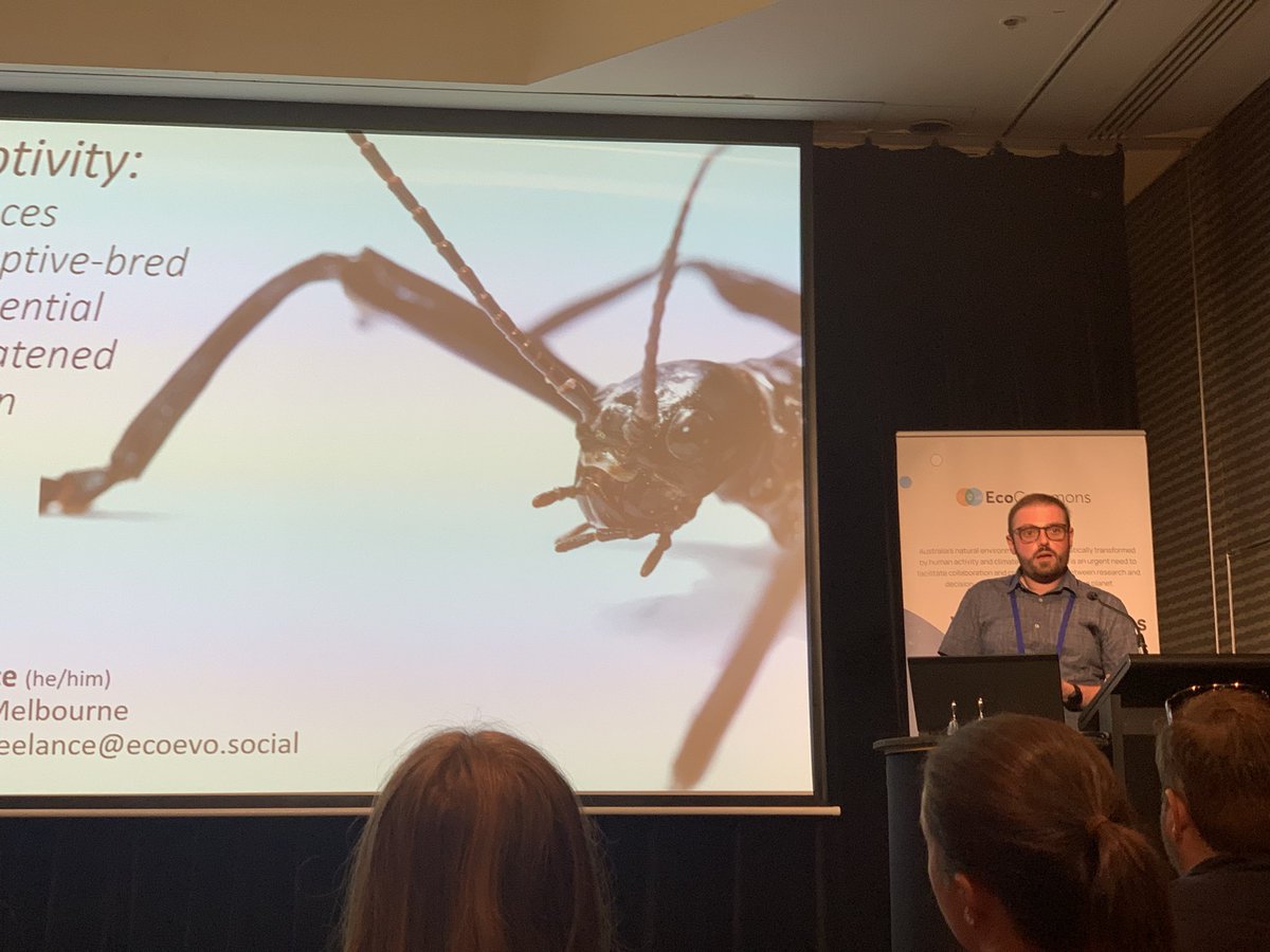 KaitDoesMaths's tweet photo. Just listened to @biologychris discuss some maladaptive implications of captive breeding on reintroduction programs - morphological changes are just one of many important considerations. #ESASCBO22 https://t.co/V9WxYOYgI0