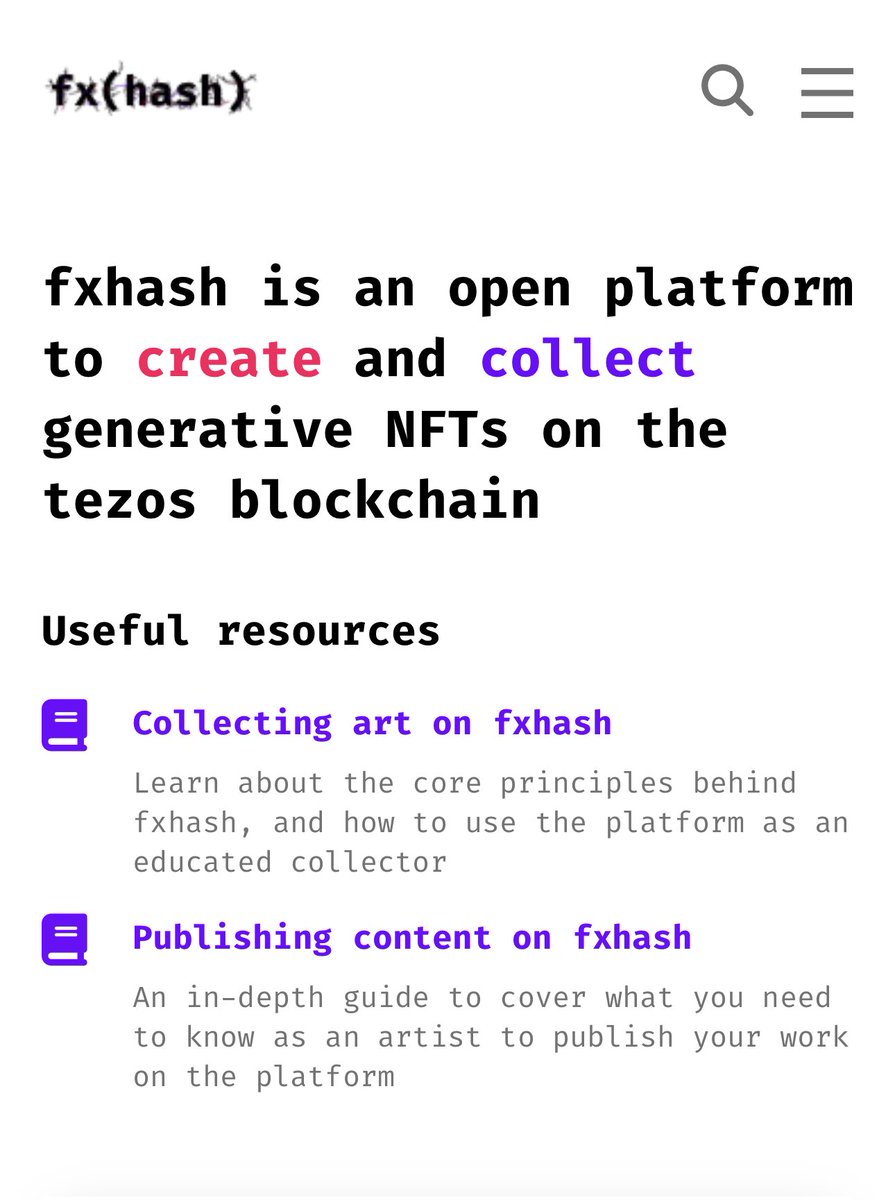 I think <a href="/fx_hash_/">fxhash</a> is fuckin sick, I have built a pretty solid collection on tezos lately. It’s been a while i had this much fun collecting. Take a moment to see what they are building there, it’s great.
