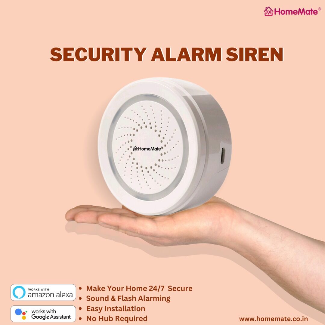 HiHomeMate's tweet photo. 𝗛𝗼𝗺𝗲𝗠𝗮𝘁𝗲 𝗦𝗺𝗮𝗿𝘁 𝗦𝗶𝗿𝗲𝗻 𝗔𝗹𝗮𝗿𝗺 allows you to receive alerts and control settings from anywhere.
#homemate #smarthome #smartswitch #madeinindia #smartproduct #smartdevice #homeautomation #securityalram #alarmsiren #smartlightingtechnology https://t.co/BXhPgVWSDH