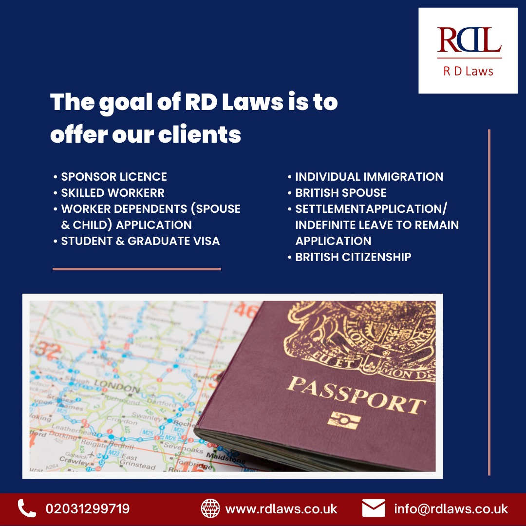 RD_Laws's tweet image. RD Laws&apos; mission is to provide our client

Contact RDLaws for more information about Services.
☎️0208 954 5457
📧info@rdlaws.co.uk
🌐rdlaws.co.uk

#rdlaws #ukimmigration #migratetouk #uk #news  #freeconsultation #london #consulting #immigrants #LAW #Lawyers #Services