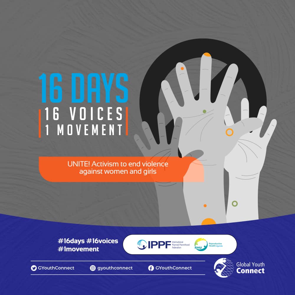 GYouthConnect's tweet photo. Young people have the power, strength &amp; voices to influence change.

For the #16daysofActivism, young people from across the globe share with us their stories &amp; solutions to ending sexual &amp; gender based violence.
Join the movement✊️

#16days | #16voices | #1movement
#GYConnect https://t.co/bs42sR3iRc