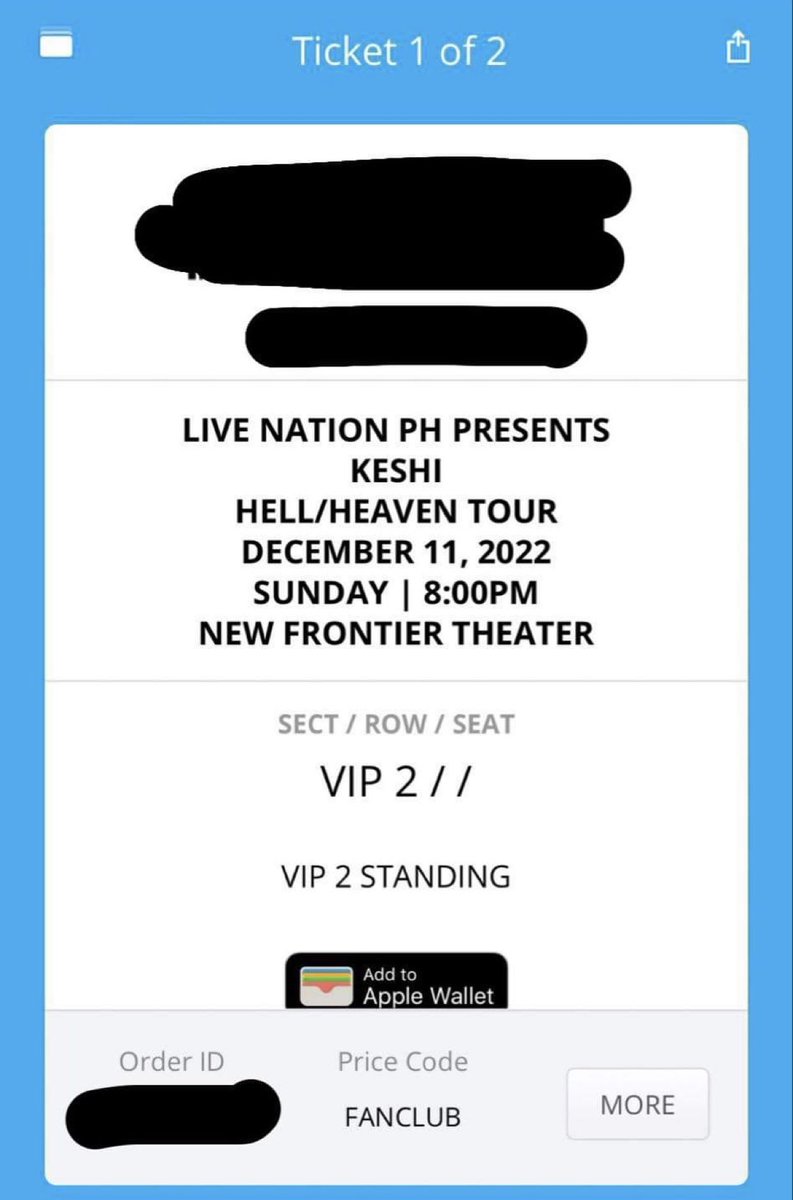 seanisonfiree's tweet photo. FOR SALE: (2) KESHI VIP2 STANDING https://t.co/ERdTvMoYux