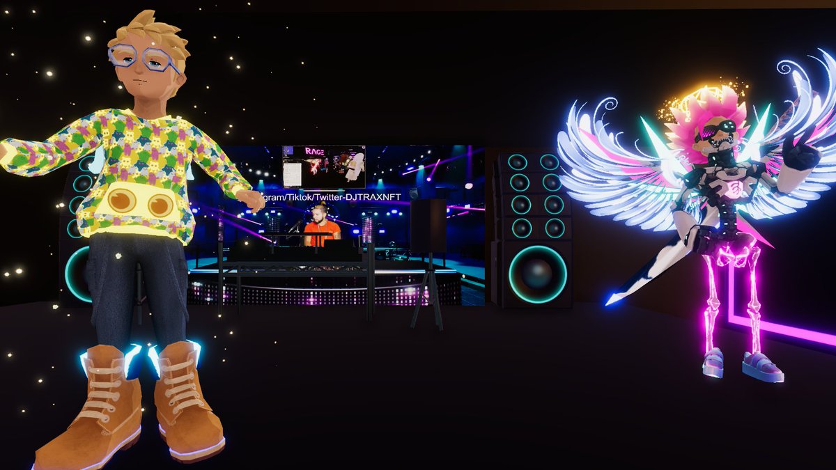 multinft's tweet image. So many Ragers 🤩✨ @DJTRAXNFT @044_DCL @em_DCL @Ninjaguigamer @ndujadcl @maxhatchwell @TBB2710 @Cyber_Rewind @decentraland #web3 #DCL #MultiNFT #DigitalFashion #Decentraland