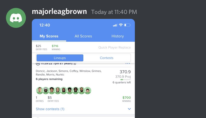 TheDFSDojo_'s tweet photo. We returned to our NBA DFS content after a thanksgiving hiatus, and day one did not disappoint 🔥
#dfs #draftkings #fanduel #nbadfs #fandueldfs #fanduelnba #draftkingsnba #dfscores #nbadfscores https://t.co/8DIYqJvMkF
